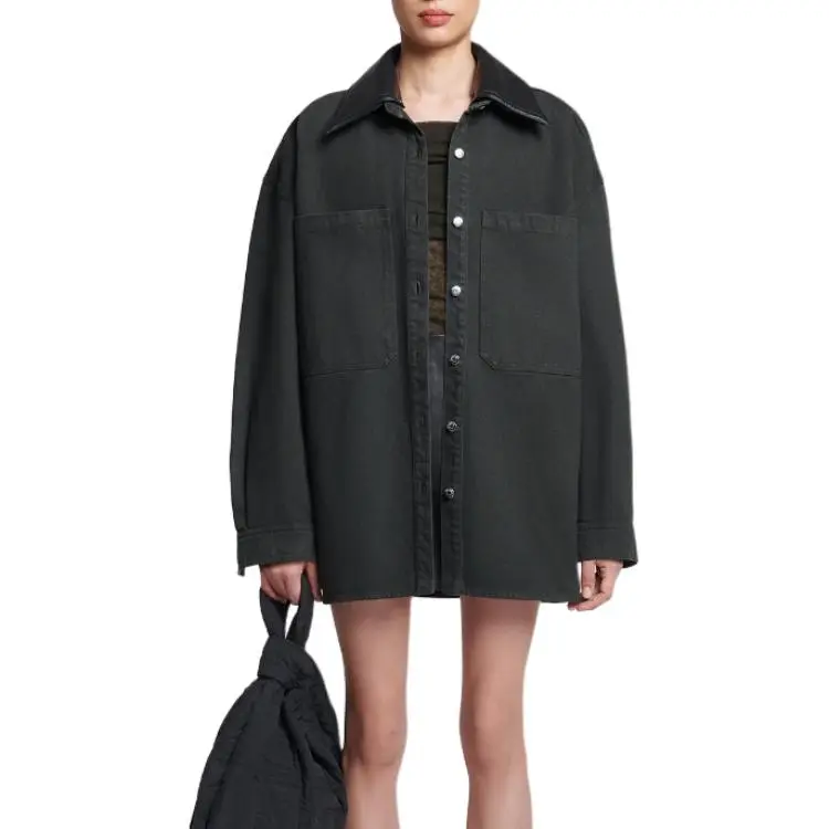 NANUSHKA Detachable collar Denim Jacket-1