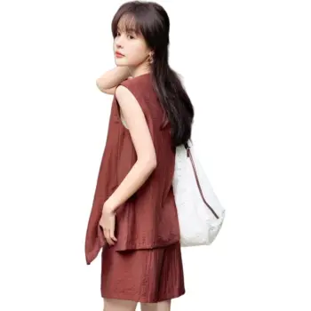 Mo Han Yi Mei Casual Suit Women's Red