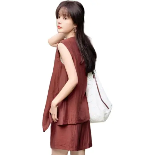 Mo Han Yi Mei Casual Suit Women's Red