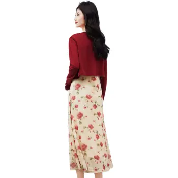 XINFEIYU Two Piece Skirt Sets Women's