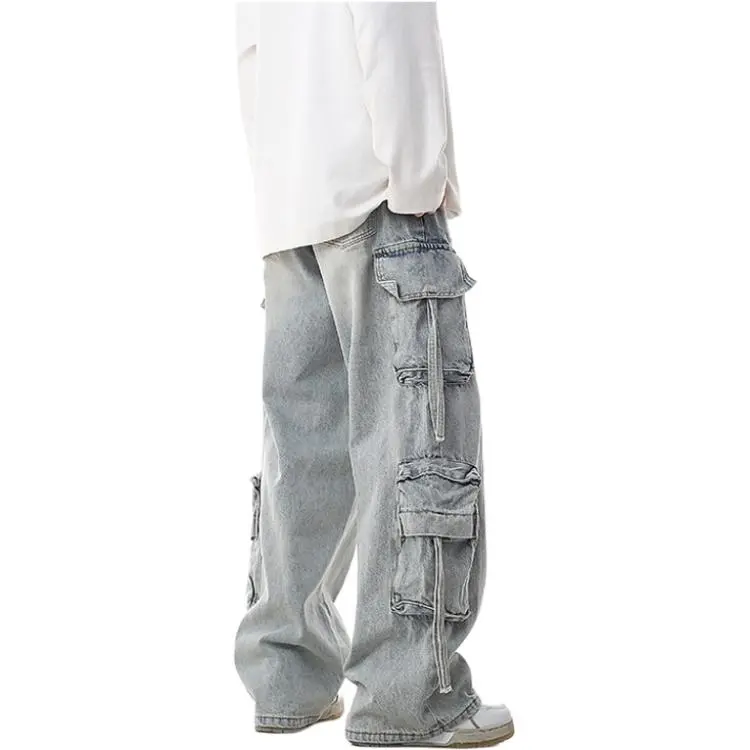 MIIRACER Jeans Unisex Light Blue-3