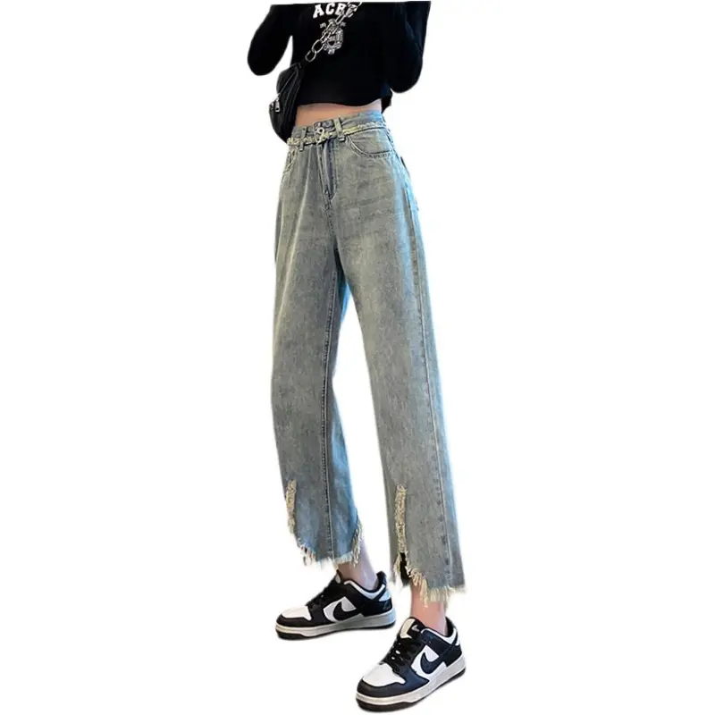 GOSO Jeans Women's Vintage Blue Ankle Length-5