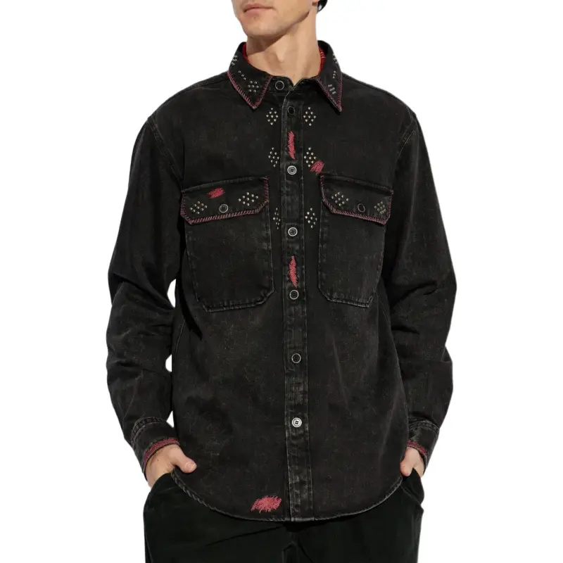 ISABEL MARANT Osco Denim Overshirt-1