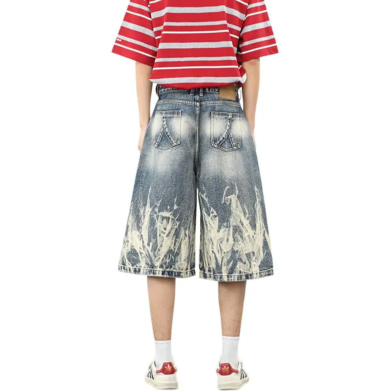 CORNILOT Denim Shorts Unisex Blue-5