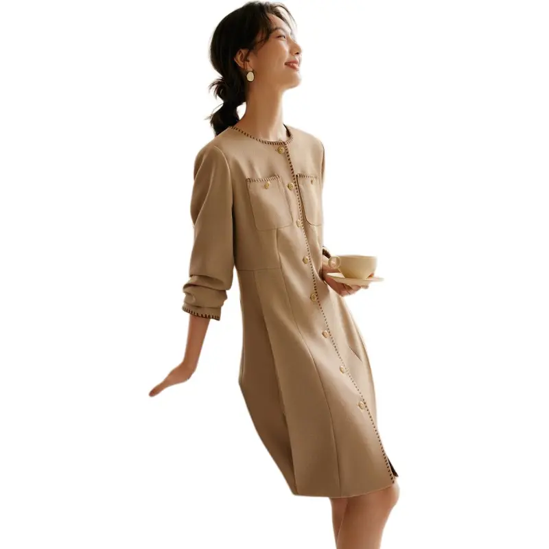 XWI Long Sleeved Dresses Women's Ginger Yellow-3