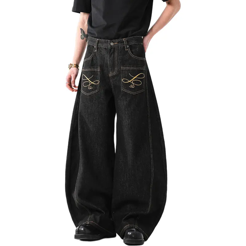 TESTUNG Jeans Unisex Classic Black-6