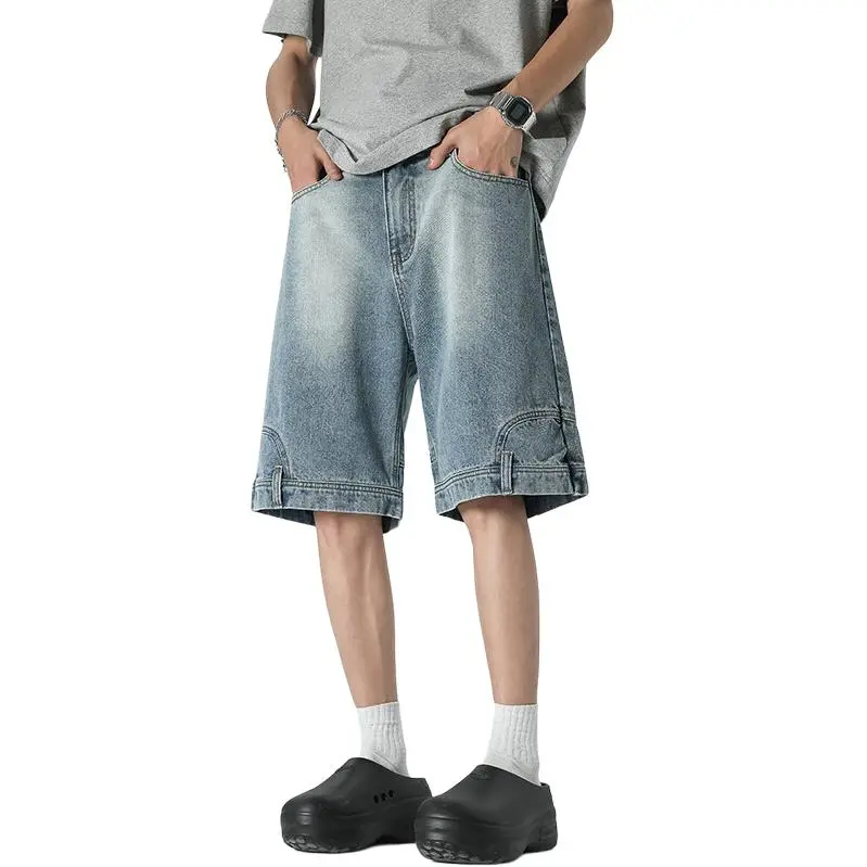 YOFVV Denim Shorts Unisex Blue-2