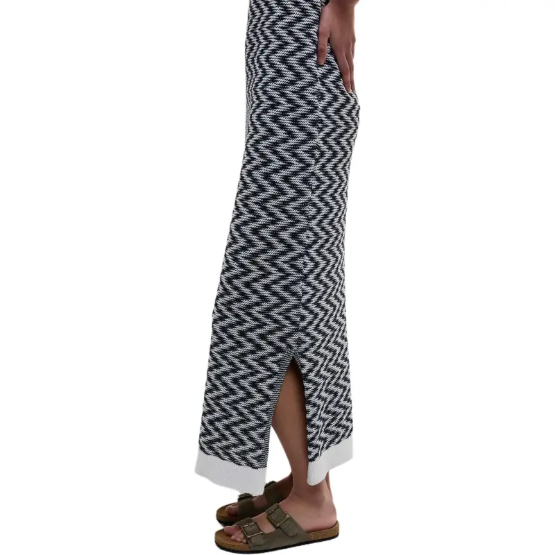 BARBOUR Sleeveless Dress Women's Black White-6