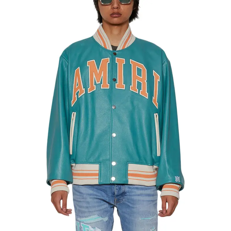 AMIRI Leather Bomber-1