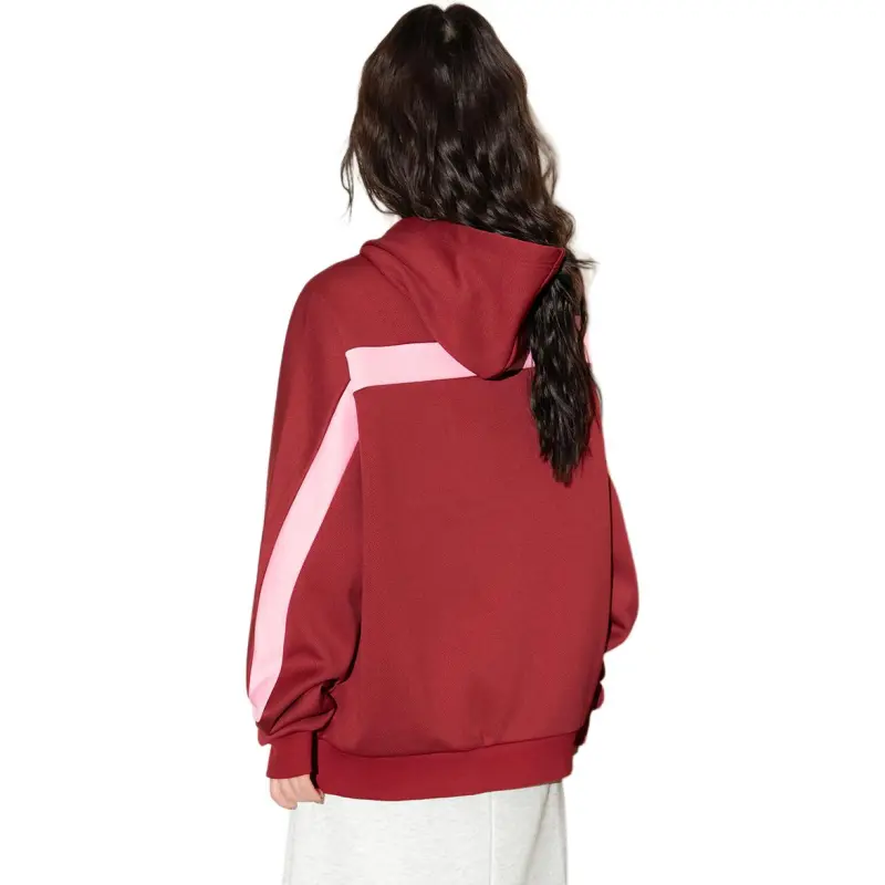 FAWENXIANGZI Sweatshirt Women's Burgundy-0