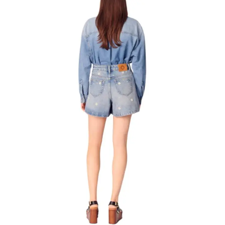 Maje Denim Shorts-4