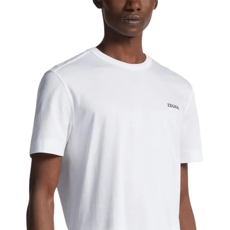 Ermenegildo Zegna Logo Printed Crewneck T Shirt-6