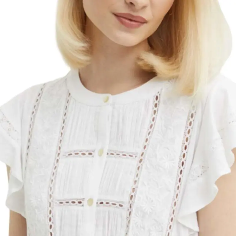 Polo Ralph Lauren Short Sleeved Dresses Women's White-5