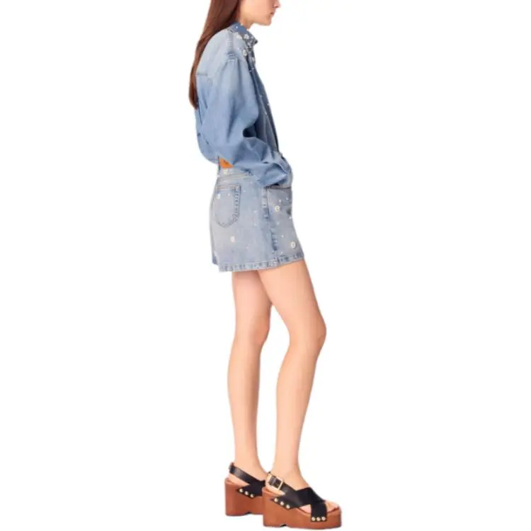 Maje Denim Shorts-3