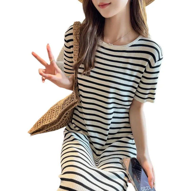 Mu Qingqing Short Sleeved Dress Women's-1