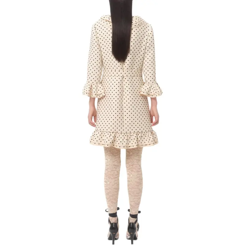 Valentino SS25 Long Sleeved Dress Women's Light Beige-2
