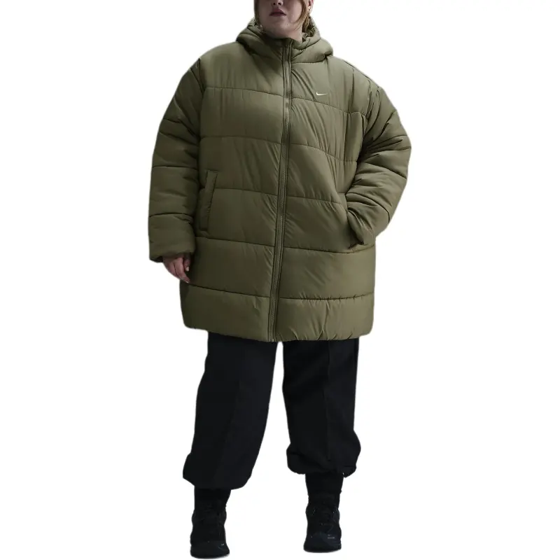 Nike SportswearTherma-FIT Parka Coats Women's Light Army Green/White-1