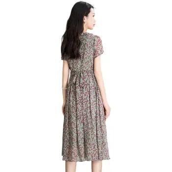 Mylan Short Sleeved Dress Women's Pea Green