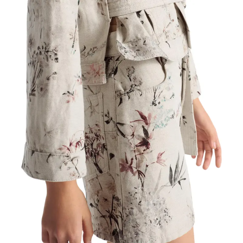 DIOR Denim Short Skirts Women's Multicolor-4