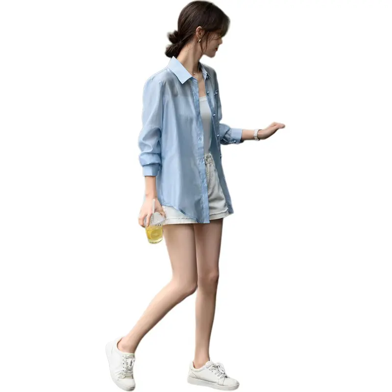 XWI SS24 Shirt Women's Ice Blue-5