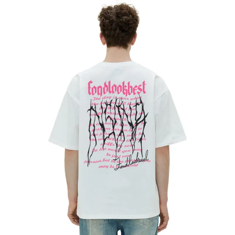 FONDLOOK T Shirt Unisex Navy Blue Upgraded-8
