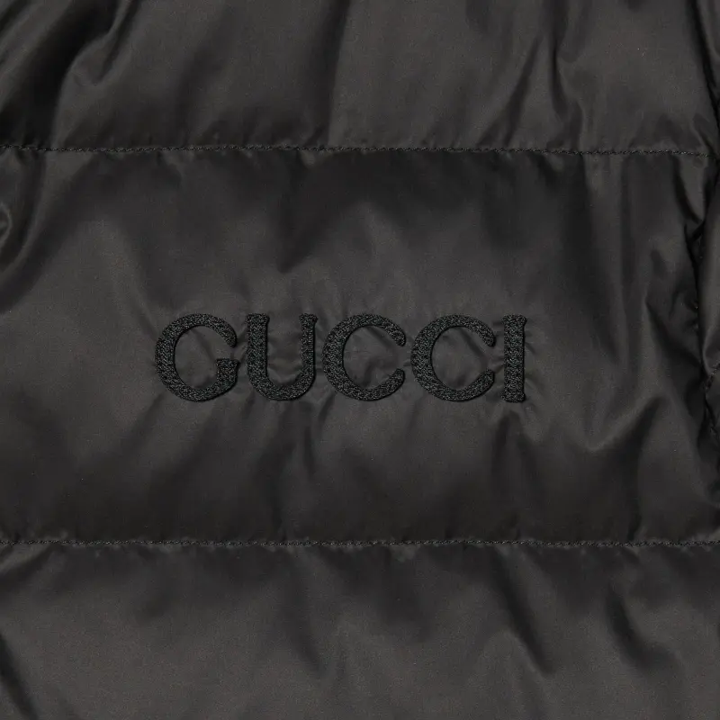 GUCCI Logo embroidered Puffer Jacket-6