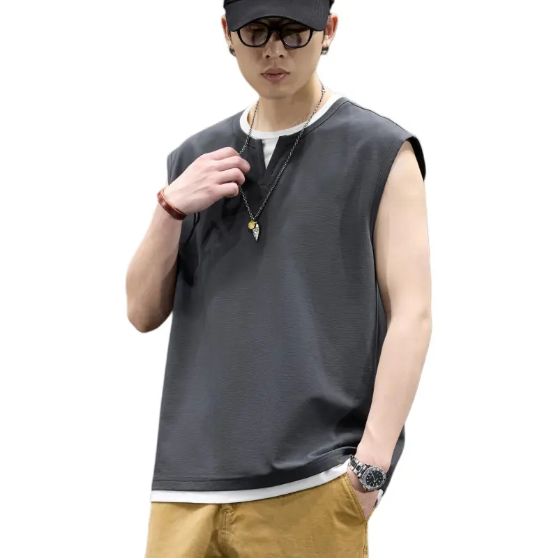 BUYDAUL Sleeveless T Shirt Men's-2