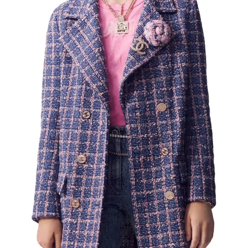 CHANEL SS23 Coat Women's Marine Blue-5