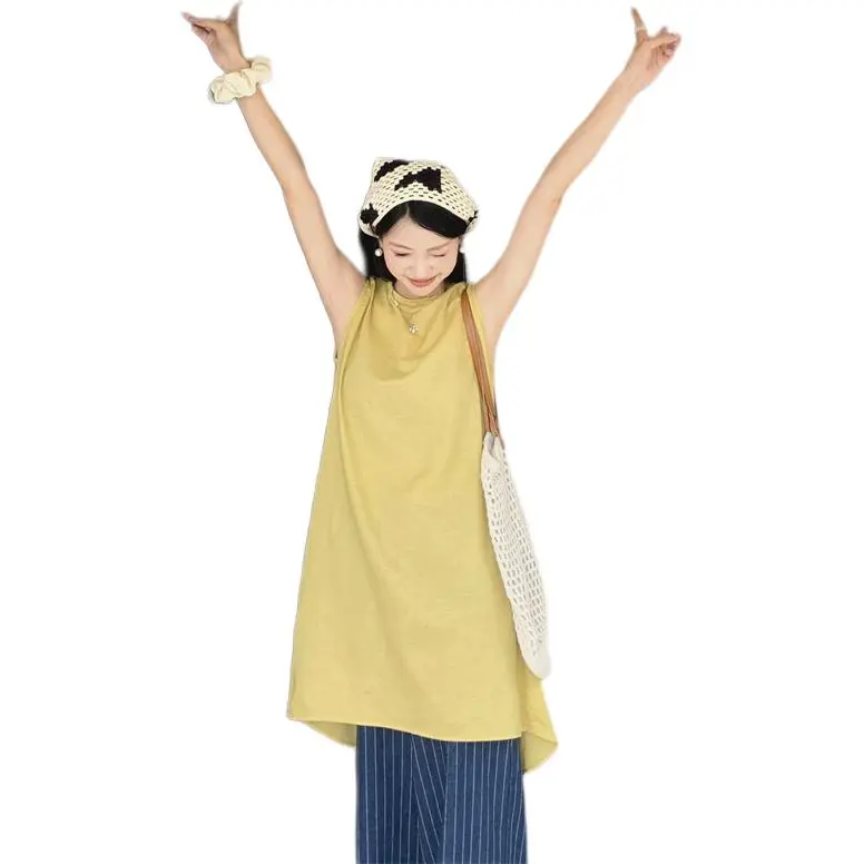 KAISER Sleeveless Dress Women's Yellow-3