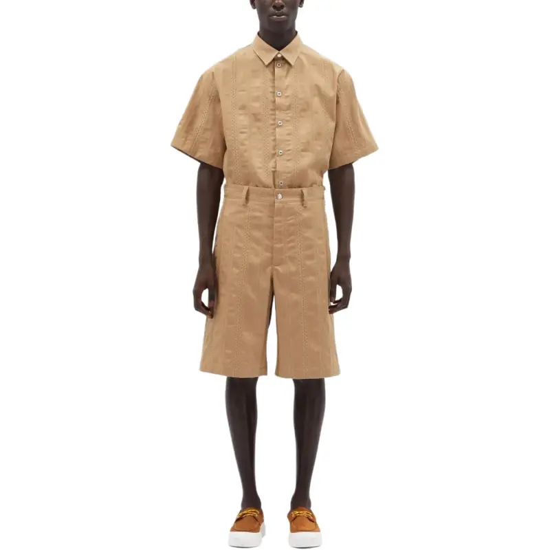 MSGM Striped Shorts-1