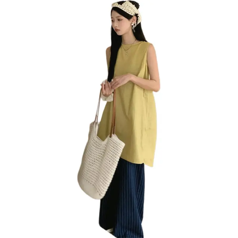 KAISER Sleeveless Dress Women's Yellow-1