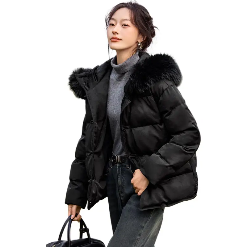 Mo Han Yi Mei Puffer Jacket Women's Black-5