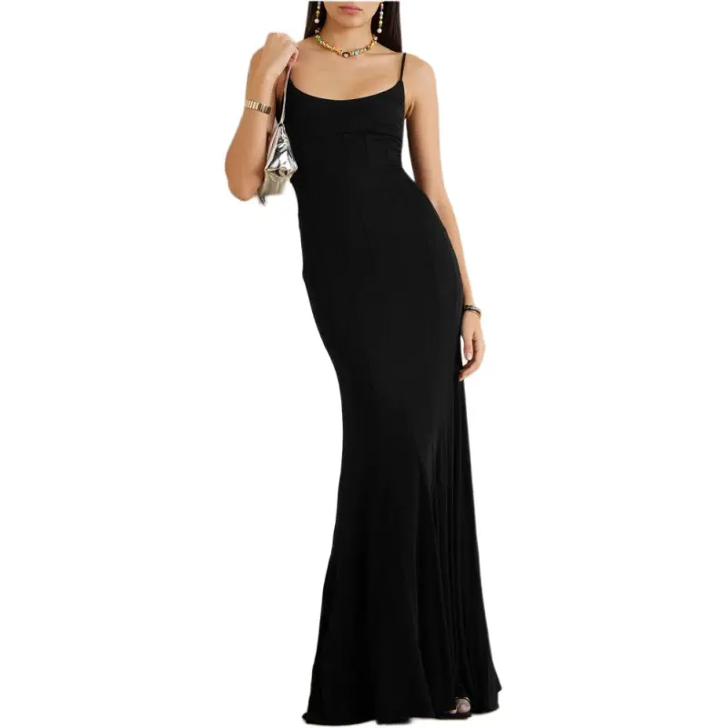 Staud Slip Dresses Women's Black-1