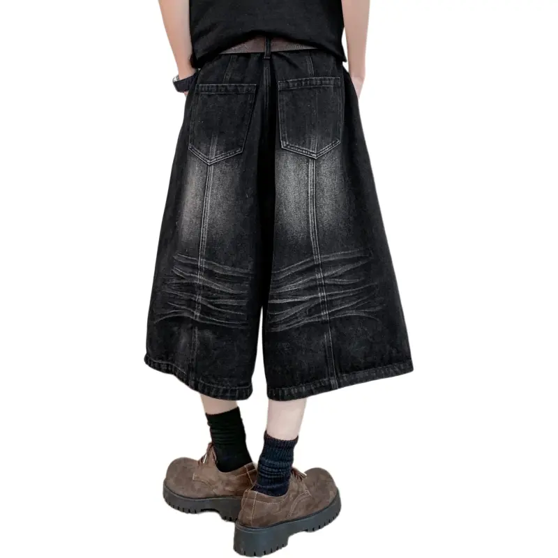 MARK WAFFLE Denim Shorts Unisex-6