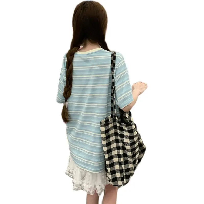 Mu Xiao Xin Set in Sleeve T Shirt Women's Image Color-3
