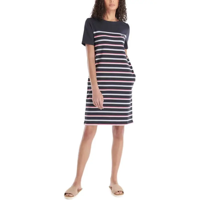 BARBOUR Short-Sleeved Dresses Women's Black-1