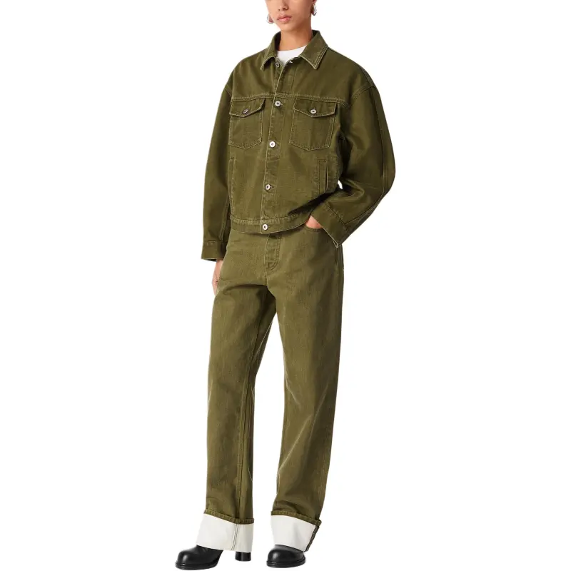 Bottega Veneta SS25 Jackets & Coats Women's Olive Green-2