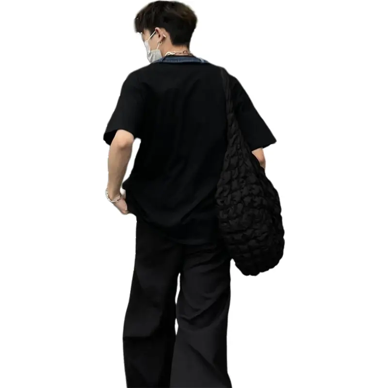 FONDLOOK T Shirts Unisex Black-2