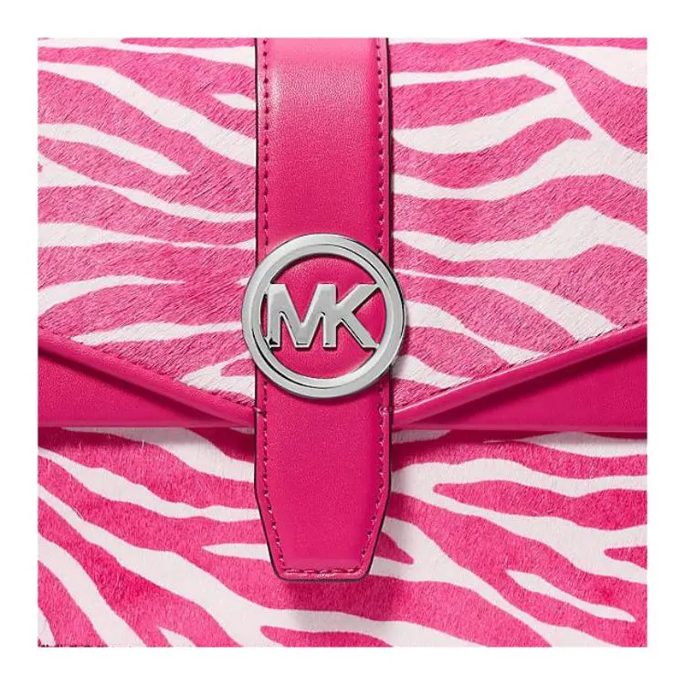MICHAEL KORS Greenwich Calf Hair Shoulder Bag, Crossbody Bag Trumpets Women's Dragon Fruit-3
