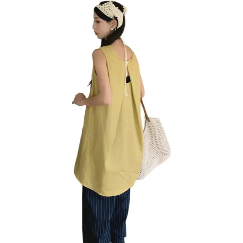 KAISER Sleeveless Dress Women's Yellow-0