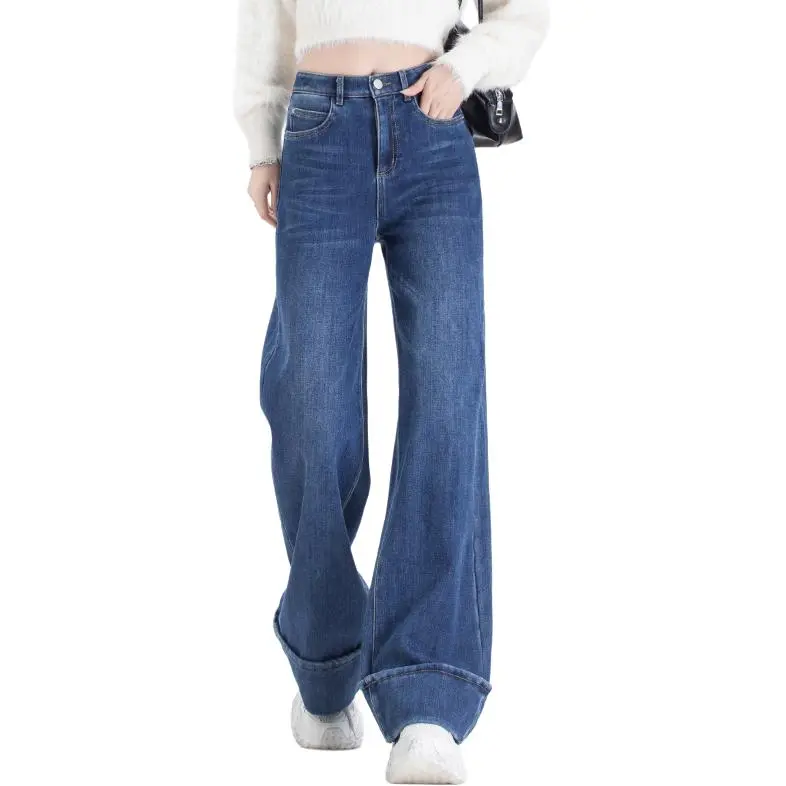 You Cow Me Pants Jeans Women's Blue-2