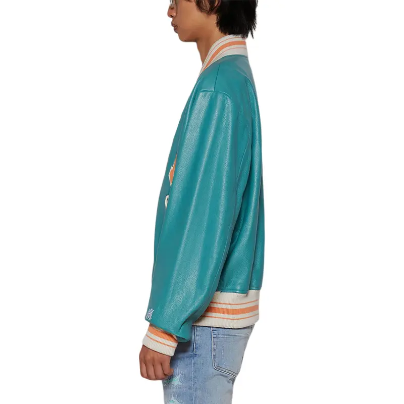AMIRI Leather Bomber-4
