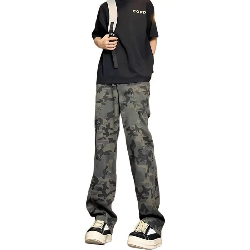 KVIV Jeans Men's Army Green Camouflage-1