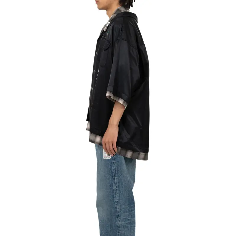 Maison Mihara Yasuhiro Double layered Short sleeve Shirt-5