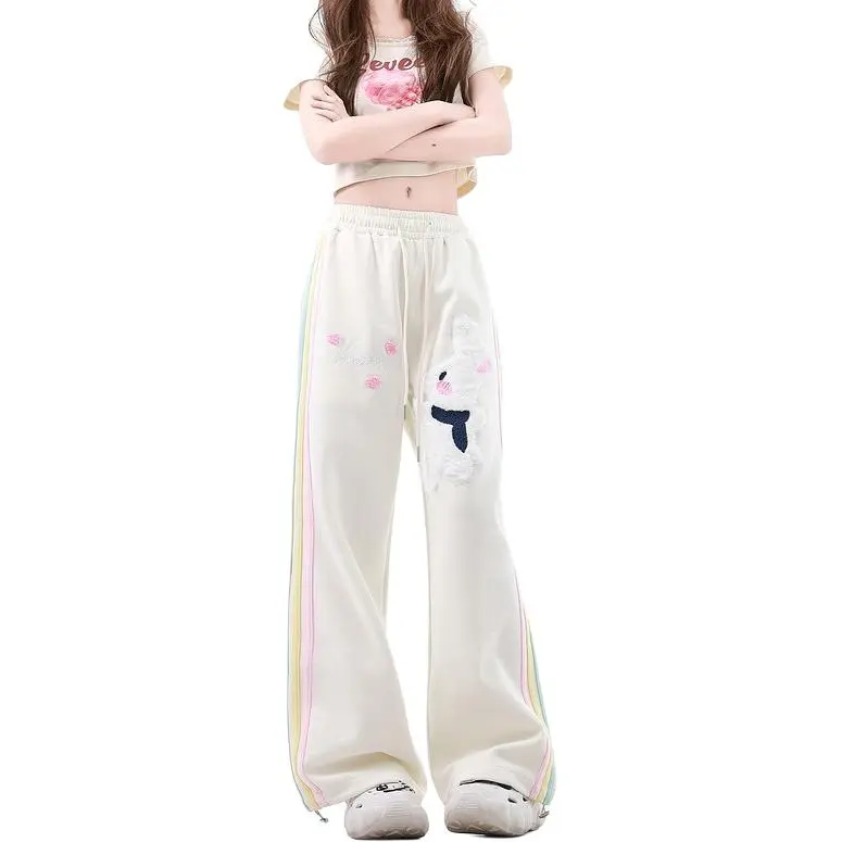 CUWU Casual Pants Women's White-4