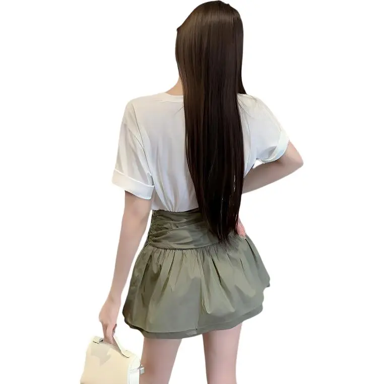 Flowers In Water Skirt Set Women's-2