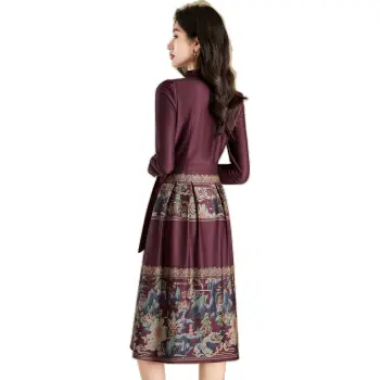 Mylan Spring, Fall Long Sleeved Dress Regular Women's Red Collection Brand, Stay Updated With Event Alerts