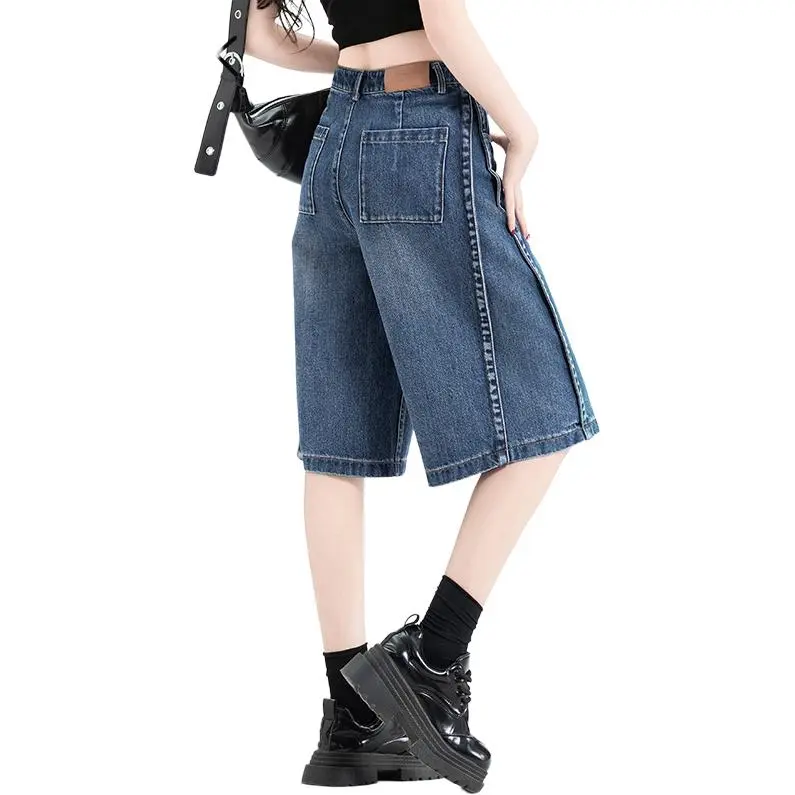 You Cow Me Pants Denim Shorts Women's-9