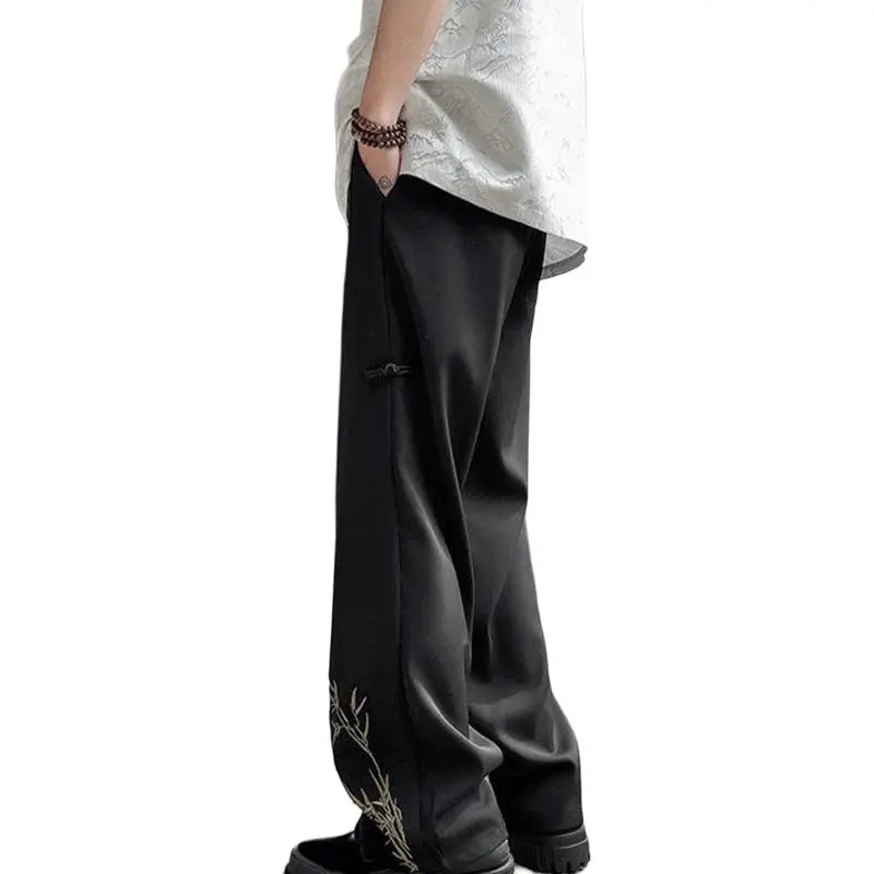 NOWSTIME Casual Pants Unisex Ink Black-1