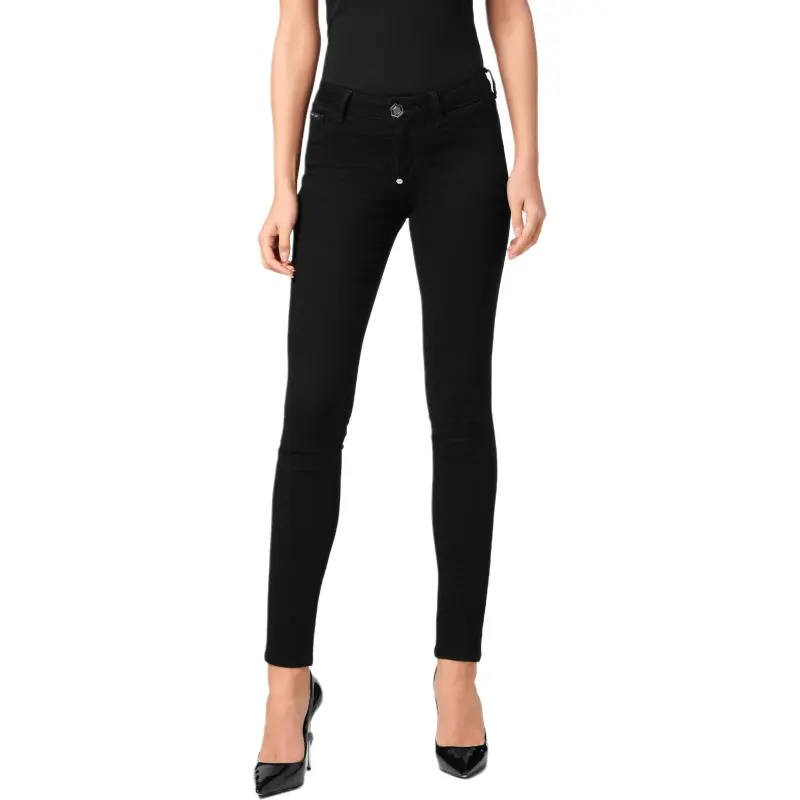 PHILIPP PLEIN Logo patch Jeggings-2